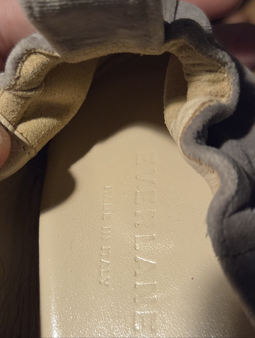 Everlane Day Heel Womens 10.5 Chunky Pump In Grey Suede - Picture 11 of 12